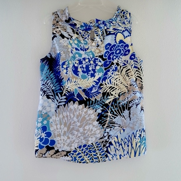Floral Sleeveless Top by Talbot Sz Large - Picture 1 of 6